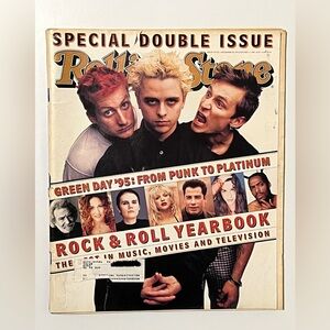 Rolling Stone 724/725 Dec 1995 Green Day Rock Roll Yearbook Magazine VG